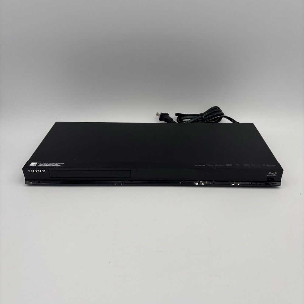 Sony BDP-S380 Blu-ray Disc DVD Player HDMI USB WiFi Ready Black NO REMOTE Teste